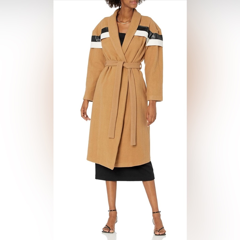 NWT Making The Cut Women's Winning Look Andrea's Wool Camel Coat Medium